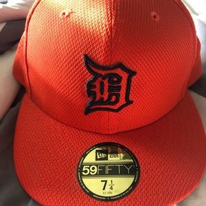 Orange Detroit hat